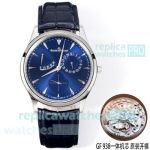 GF Swiss Clone Jaeger-LeCoultre Master Ultra Thin Réserve de Marche Blue Dial Watch  